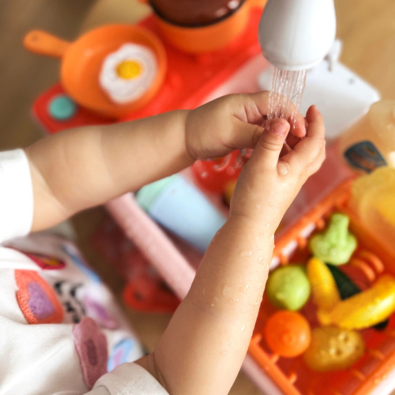 WOOPIE 2-in-1 Kitchen Sink for Kids Pink