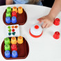 WOOPIE IQ Educational and Strategy Logic Game 2 in 1 Tic Tac Toe 4 pcs