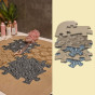 WOOPIE Orthopedic Sensory Mat for Home SPA 12 pcs.