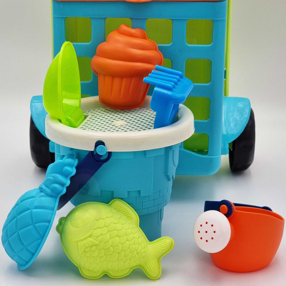 WOOPIE Sand Play Set with Cart 9 pcs.