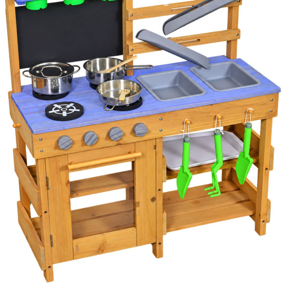 WOOPIE Wooden Mud Kitchen Oven Sinks Waterways