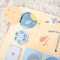 TOOKY TOY puidust Montessori haridustahvel Astronaut Spaceship