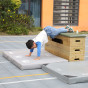 CLASSIC WORLD EDU Two-piece Foldable Protective Gymnastics Mat