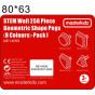 MASTERKIDZ Geometric Elements 8 Colors 256 pcs STEM Board Accessories