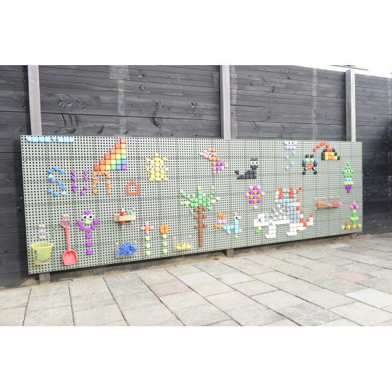 MASTERKIDZ Wall Panel Science Board Creative STEM Outdoor Board + Mounting Panel 120x80cm