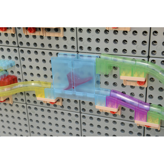 MASTERKIDZ Ball Track Construction Set STEM Board 209 pieces