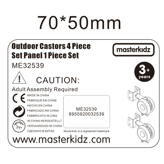 MASTERKIDZ Freestanding STEM Board Wheels 4 pcs.