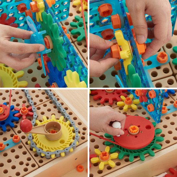 MASTERKIDZ Mixed Gears Accessory Set for STEM Wall Panels 198 pcs.