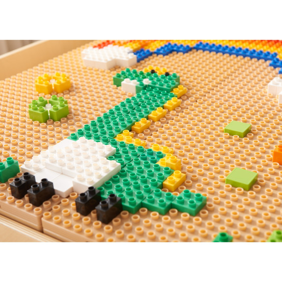 MASTERKIDZ STEM Building Block Set 563 pcs with Panel Overlays 4 pcs