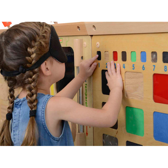 MASTERKIDZ Educational Board Recognition of Materials Textures Sense of Touch