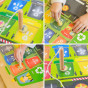 MASTERKIDZ Magnetic Board Waste Sorting Montessori Recycling Truck