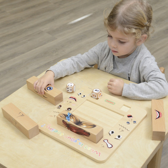 MASTERKIDZ Learning Emotions Wooden Montessori Game