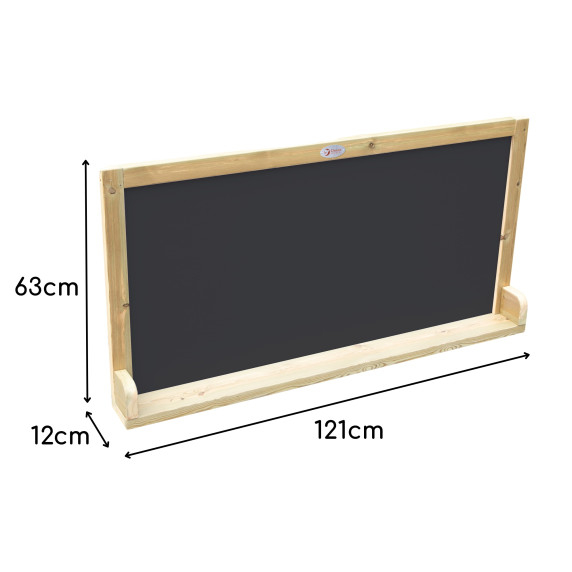CLASSIC WORLD EDU Wooden Double-Sided Chalk Board - Magnetic Educational