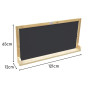 CLASSIC WORLD EDU Wooden Double-Sided Chalk Board - Magnetic Educational