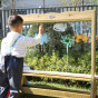CLASSIC WORLD EDU Set Double-Sided Painting Board Easel with Water Pump
