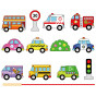 VIGA Wooden Blocks Wooden Interlacing Lace Cars