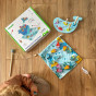 TOOKY TOY Wooden Whale and Fish Game Multifunctional 4 in 1