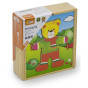 VIGA Wooden Puzzle Educational Puzzle Dress Up the Teddy Bear Boy
