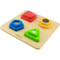 MASTERKIDZ Wooden Montessori Material Surface Texture Shape Sorter