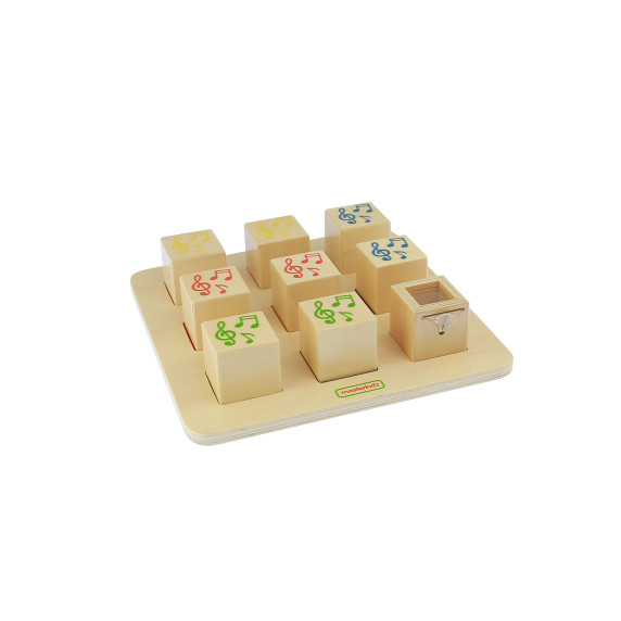 MASTERKIDZ Wooden Sensory Sorter Connecting Sounds Montessori