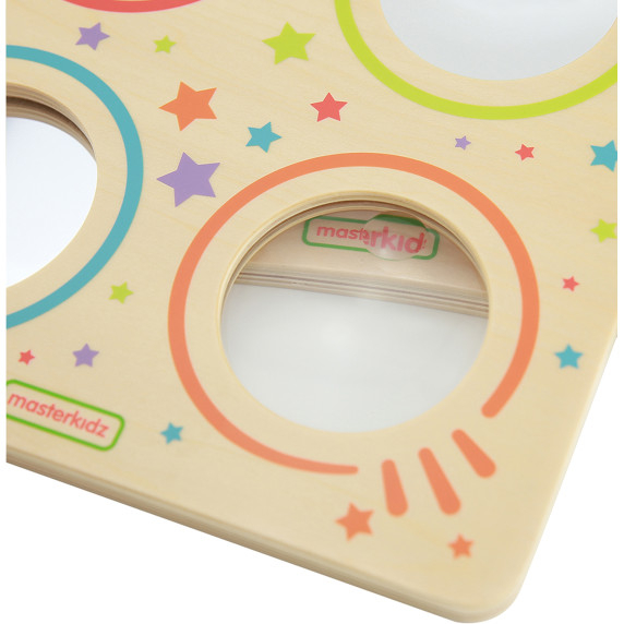 MASTERKIDZ Montessori Sensory Mirror Board and Curved Lenses