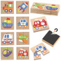 Viga Wooden Puzzle Magnetic Puzzle - Vehicles FSC Certified