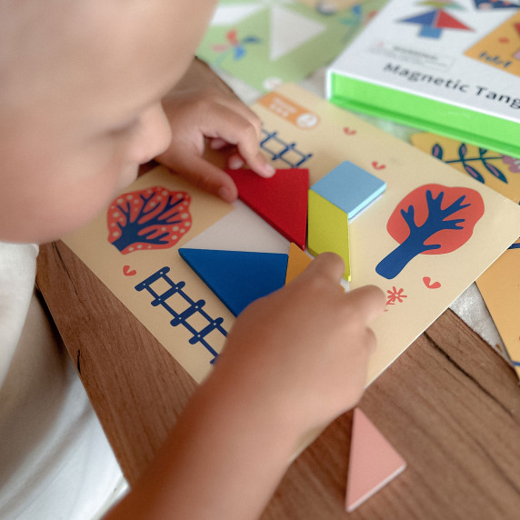 TOOKY TOY Tangram Puzzle Puzzle for Children Learning Shapes Figures Shapes 18 pcs.