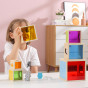 VIGA Wooden Pyramid Puzzle Blocks Sorter Montessori
