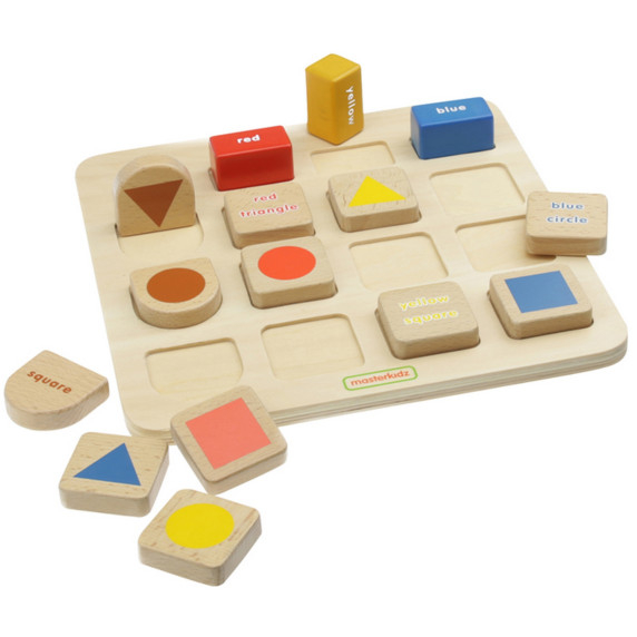 MASTERKIDZ Educational Board Shapes and Colors Sorter