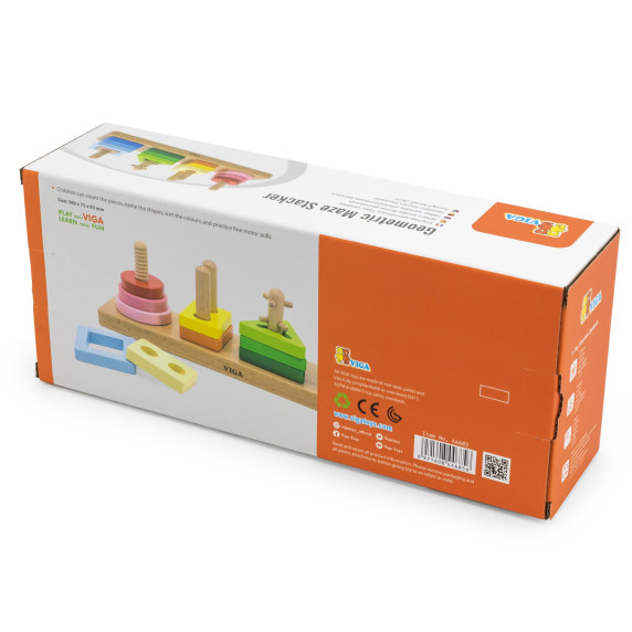 VIGA Wooden Geometric Sorter Maze