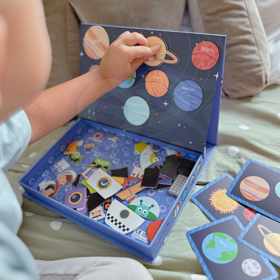TOOKY TOY Magnetic Puzzle Space Puzzle