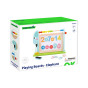 TOOKY TOY Large Wooden Double-Sided Magnetic + Chalk Board