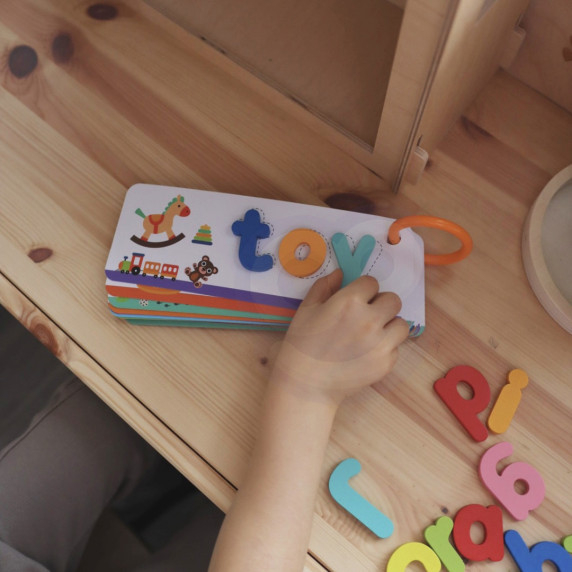 TOOKY TOY Montessori Alphabet Puzzle Learning Letters Words Animals 57 pcs.