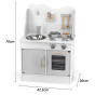 VIGA PolarB Wooden Kitchen with Accessories Eco Gray