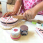 TOOKY TOY Sweet Cake Wooden Set of Sweets in a Box Confectionery Ice Cream Parlor