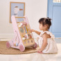 VIGA PolarB Wooden Push Walker Pink Educational