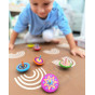 VIGA Colorful Wooden Spinning Top 1pc