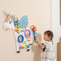 VIGA Wooden Manipulative Sensory Board Unicorn FSC Montessori Certificate