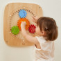 VIGA Wooden Board with Colored Gears