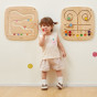 VIGA Wooden Manipulative Sensory Maze Touch and Match Board