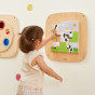 VIGA Wooden Manipulative Board Sensory Picture Puzzle