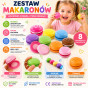 VIGA Wooden Cookies Colorful Cookies Macaroon Set 8 pcs