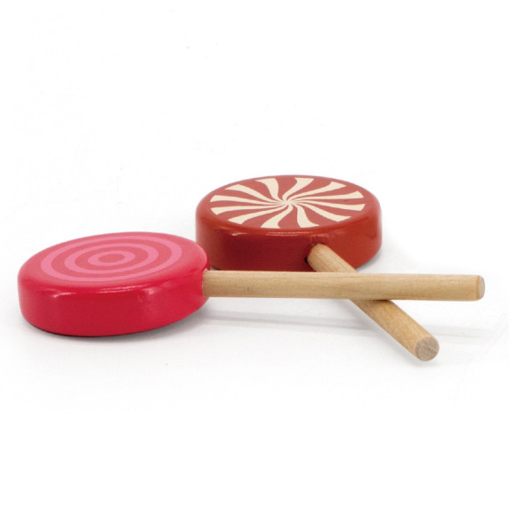 VIGA Wooden Colorful Lollipops Set of 6