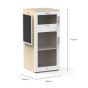 Viga Wooden Fridge with Chalkboard