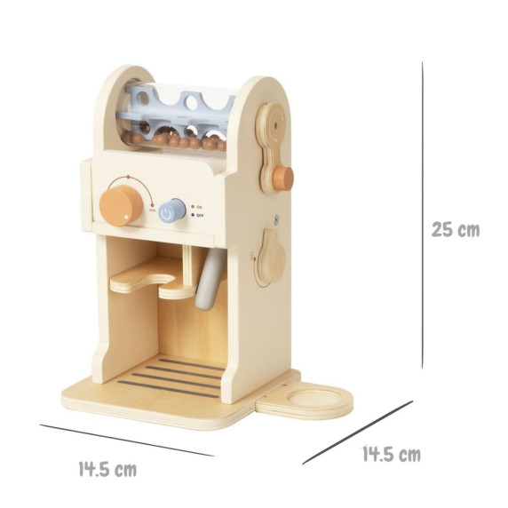 TOOKY TOY Wooden Coffee Set - Barista Espresso Machine