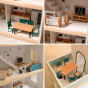 TOOKY TOY Large Wooden Dollhouse + FSC Figures