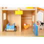 VIGA Wooden Farm Farmer's House with Garden and Tractor 21 pieces