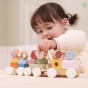 VIGA Wooden Spring Educational Train 18 Pieces