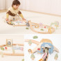 VIGA Wooden Train for Children Track 62 pieces