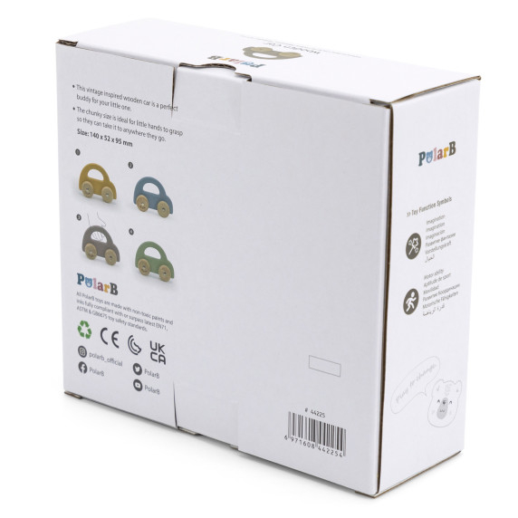 VIGA PolarB Wooden Push Car Brown